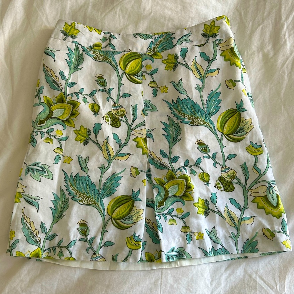 Ann Taylor x Loft Linen Midi Skirt